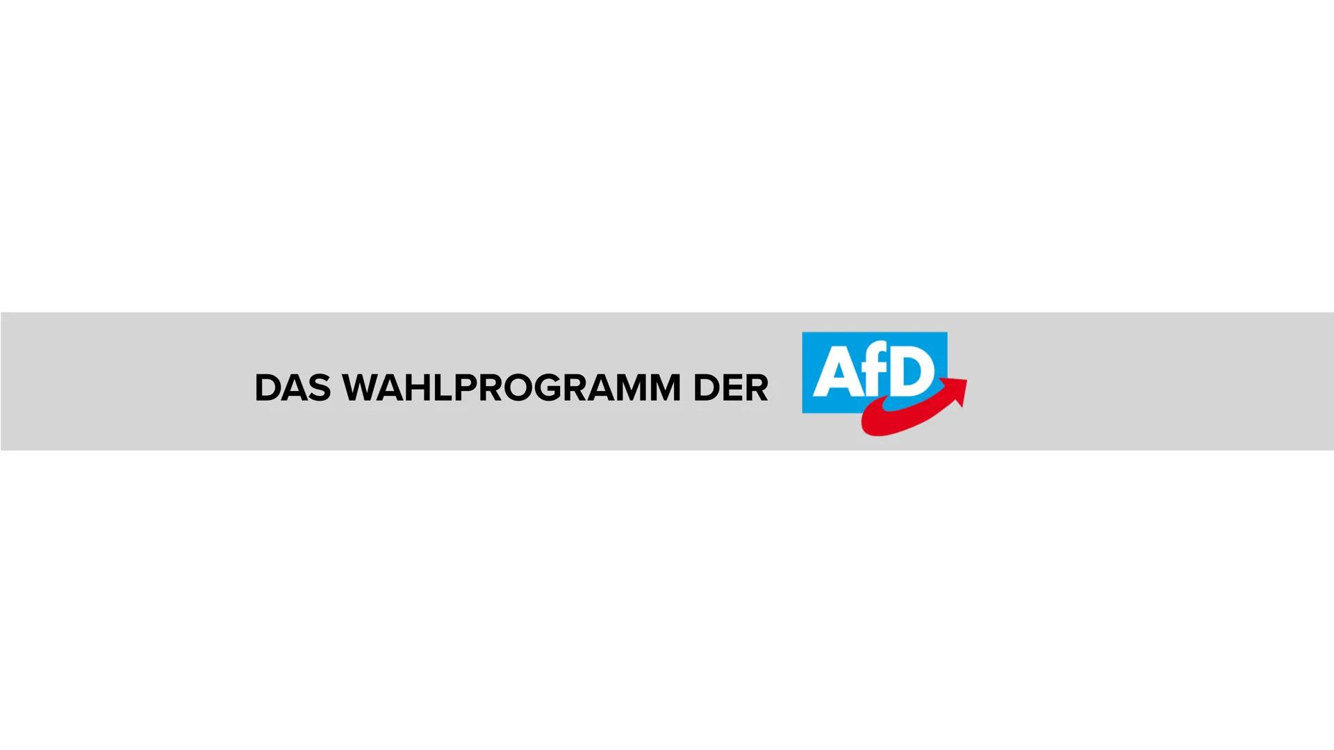 DEUTSCHE
FRAU KEIN
FREIWILD. INTEGRATION
KAPIERT? EINFORDERN
Frischer Wind statt heiße Luft!
AfD
WENDE
SCHREIB'
GESCHICHTE!
AfD
Was haben da