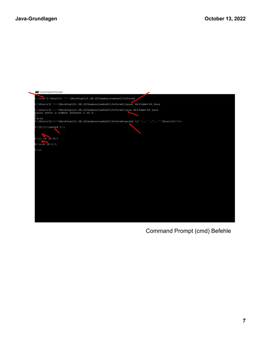Java-Grundlagen
Java- Klasse
}
public class Main (
public static void main(String[] args) {
System.out.println("Hello World");
}
Grundlagen 