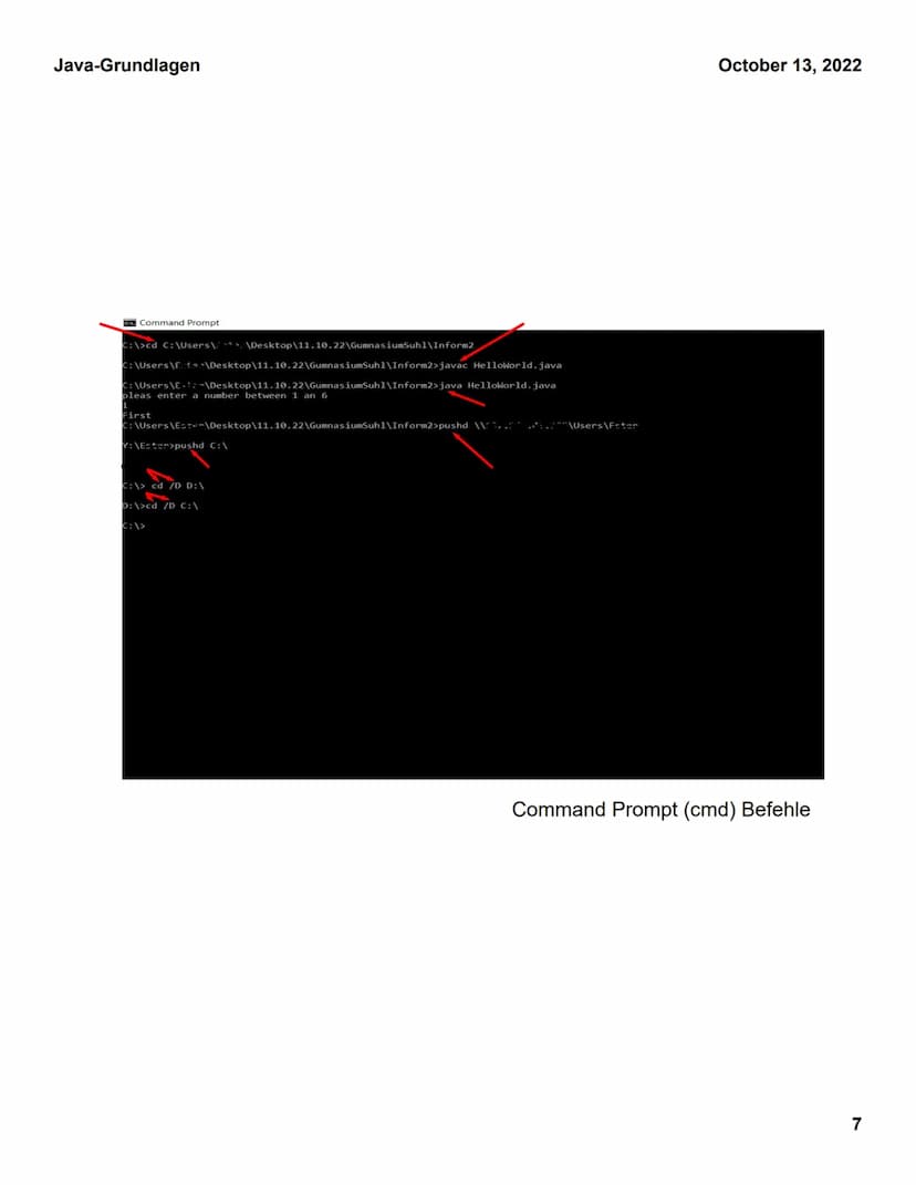 Java-Grundlagen
Java- Klasse
}
public class Main (
public static void main(String[] args) {
System.out.println("Hello World");
}
Grundlagen 