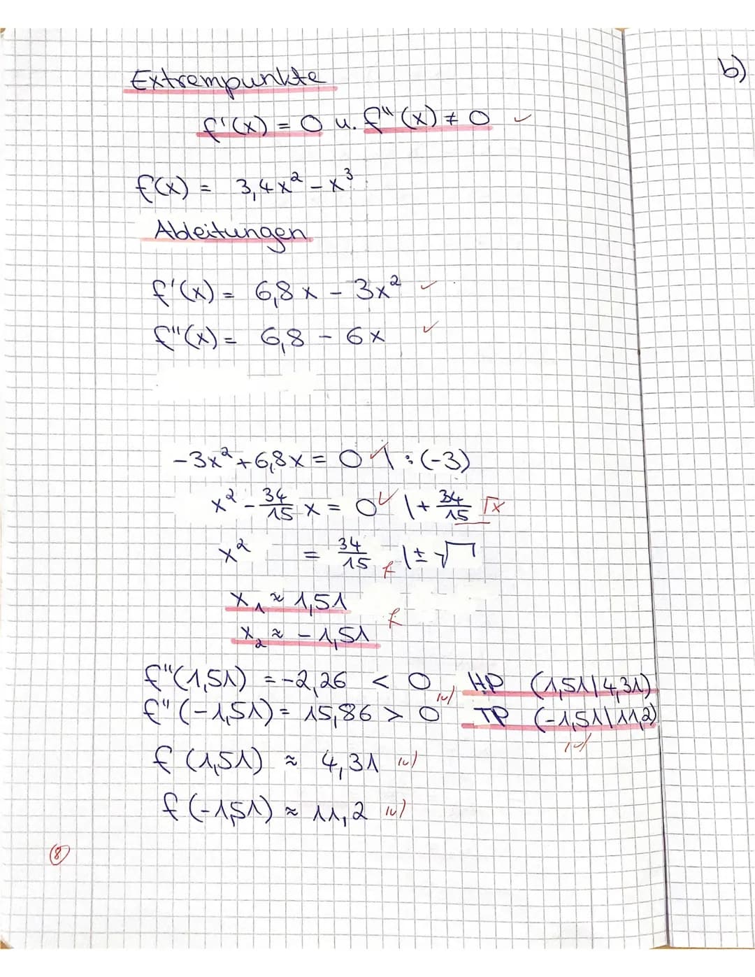 Jahrgang 12 (Q1)
A
Hinweis: Die Lösungswege müssen deutlich nachvollziehbar sein
Grundkurs Mathematik
Nr.1 Berechne den Inhalt der Fläche, d