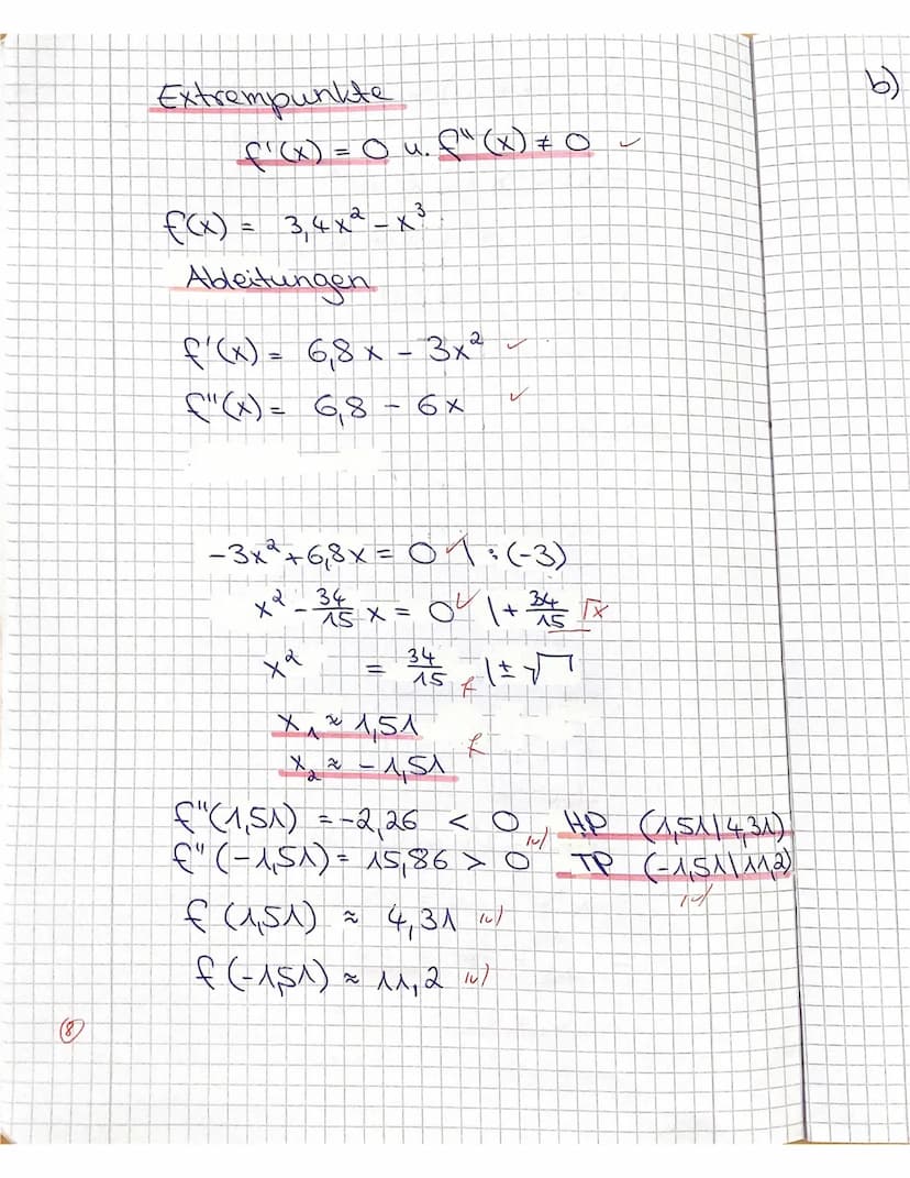 Jahrgang 12 (Q1)
A
Hinweis: Die Lösungswege müssen deutlich nachvollziehbar sein
Grundkurs Mathematik
Nr.1 Berechne den Inhalt der Fläche, d
