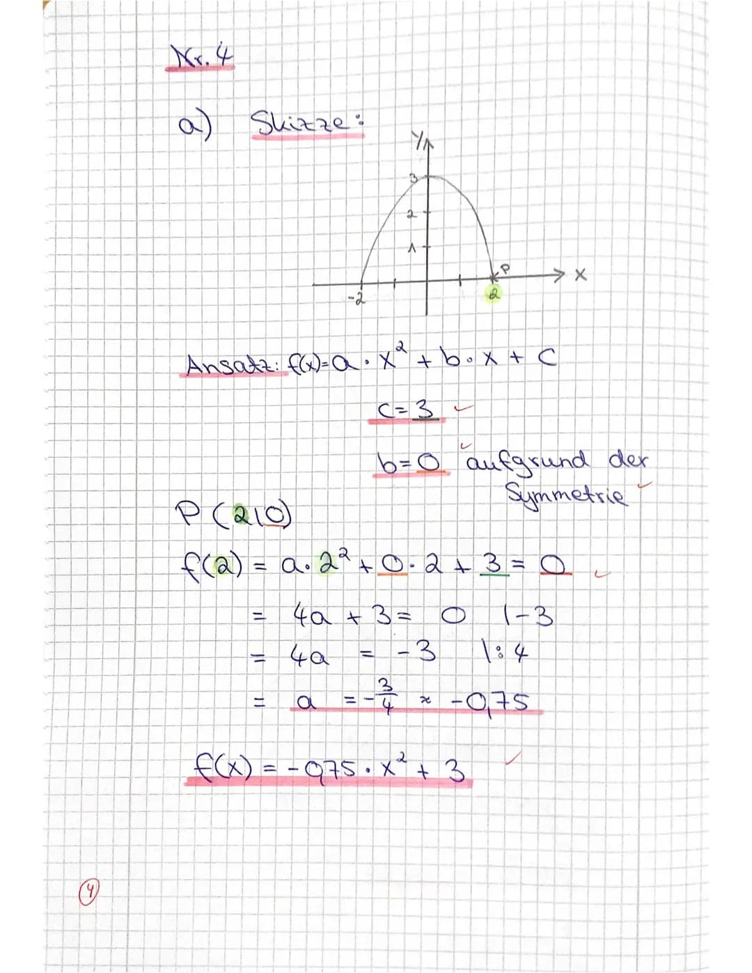 Jahrgang 12 (Q1)
A
Hinweis: Die Lösungswege müssen deutlich nachvollziehbar sein
Grundkurs Mathematik
Nr.1 Berechne den Inhalt der Fläche, d