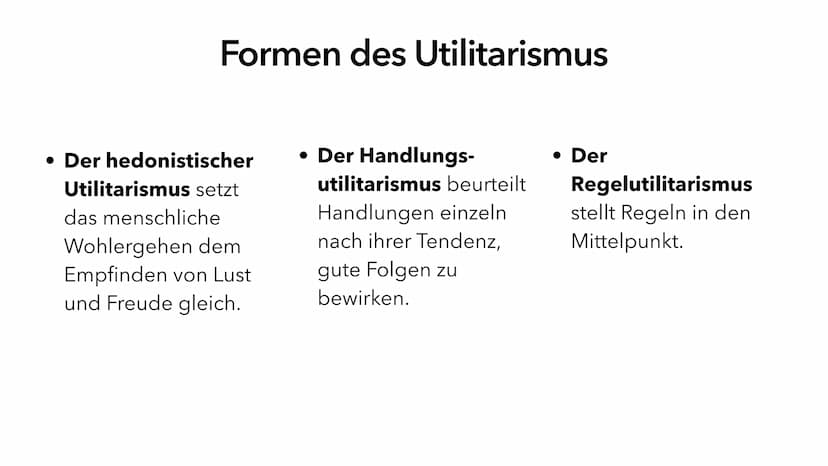 Utilitarismus
Die zweckorientierte Ethik Jeremy Bentham
• Was ist Utilitarismus?
• Formen des Utilitarismus
• John Stuart Mill
• Vorteile
• 