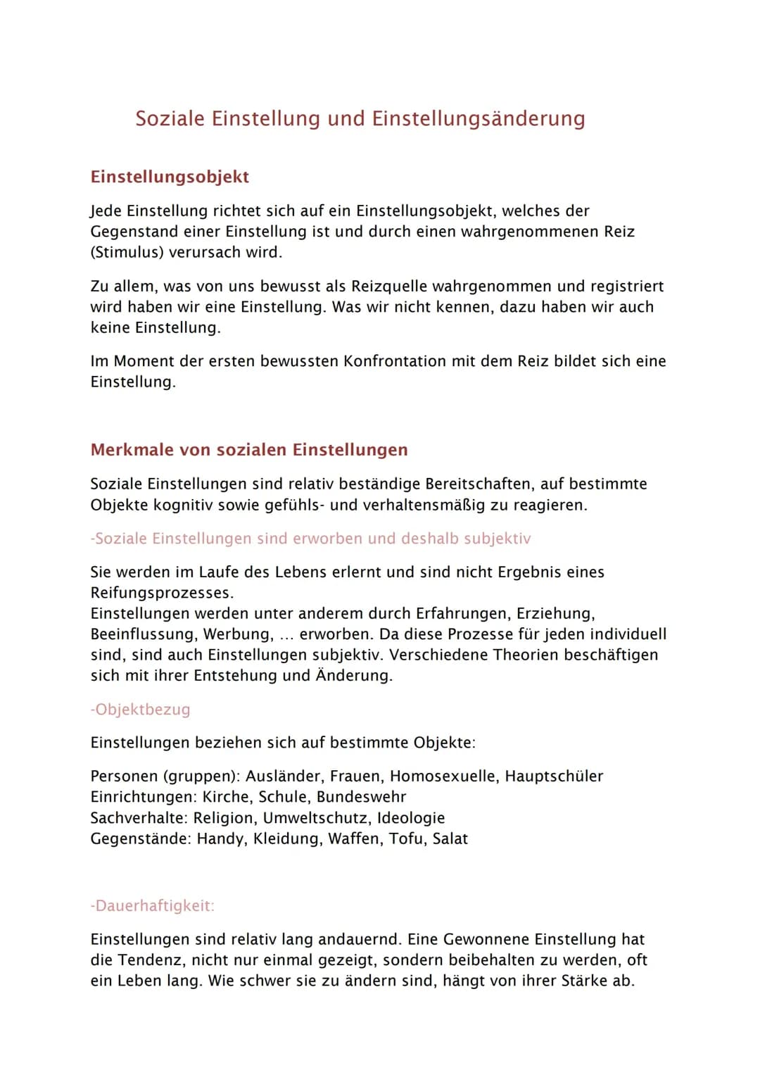 Soziale Einstellungen und Einstellungsänderungen (LPE 14)
