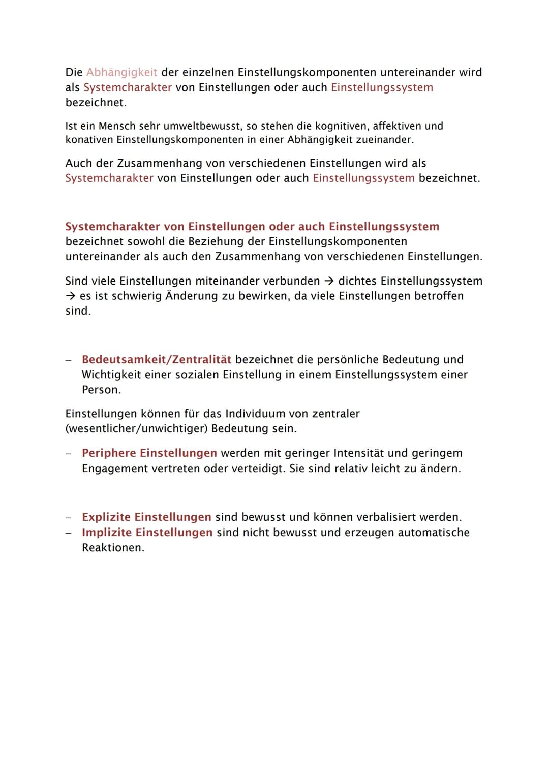 Soziale Einstellung und Einstellungsänderung
Einstellungsobjekt
Jede Einstellung richtet sich auf ein Einstellungsobjekt, welches der
Gegens