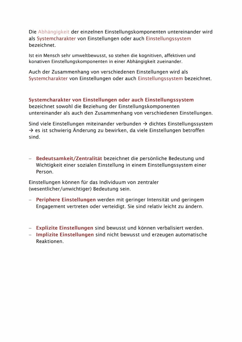 Soziale Einstellung und Einstellungsänderung
Einstellungsobjekt
Jede Einstellung richtet sich auf ein Einstellungsobjekt, welches der
Gegens