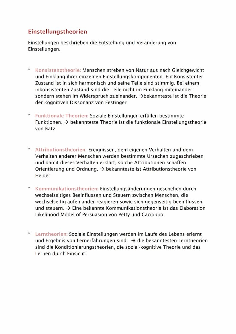 Soziale Einstellung und Einstellungsänderung
Einstellungsobjekt
Jede Einstellung richtet sich auf ein Einstellungsobjekt, welches der
Gegens