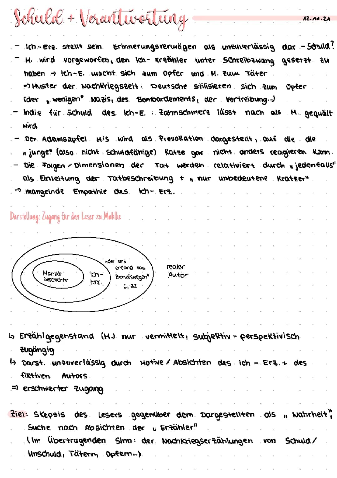 Katz&Maus- Schuld&Verantwortung??