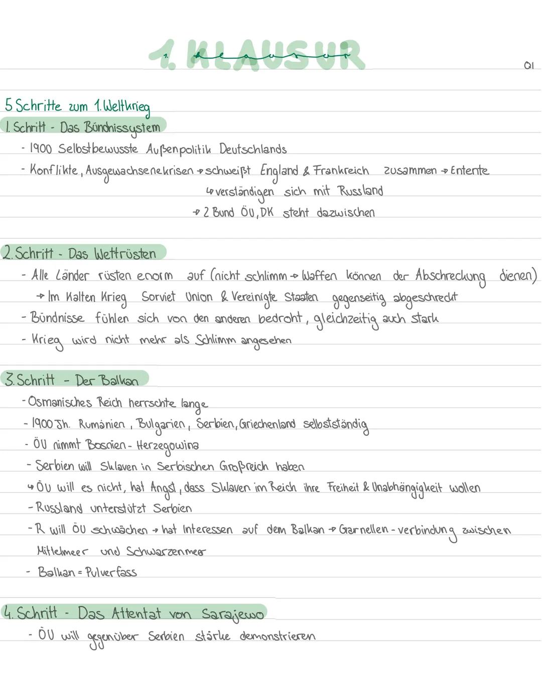 A
5 Schritte zum 1. Weltkrieg
1. Schritt - Das Bündnissystem
سمسيد
1900 Selbstbewusste Außenpolitik Deutschlands
· Konflikte, Ausgewachsene 