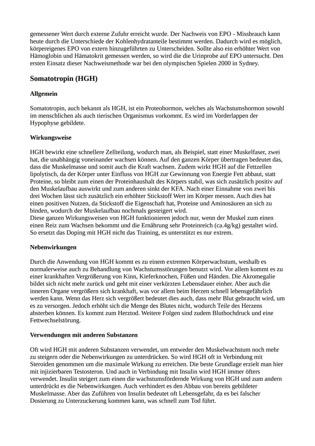 Doping im Sport - Tabu oder längst normal?
Den ersten Gebrauch des Worts ,,Dopings" war im Jahr 1869 und bezeichnete damals eine
Mischung au