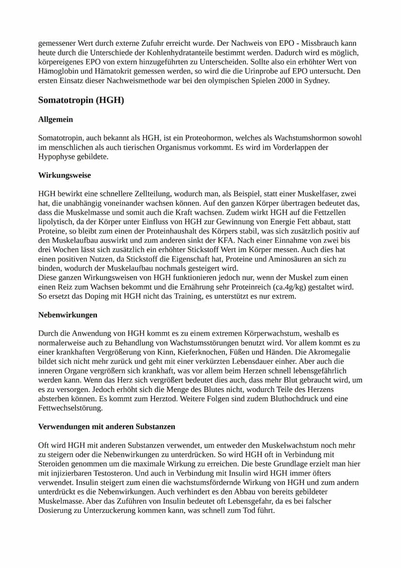 Doping im Sport - Tabu oder längst normal?
Den ersten Gebrauch des Worts ,,Dopings" war im Jahr 1869 und bezeichnete damals eine
Mischung au