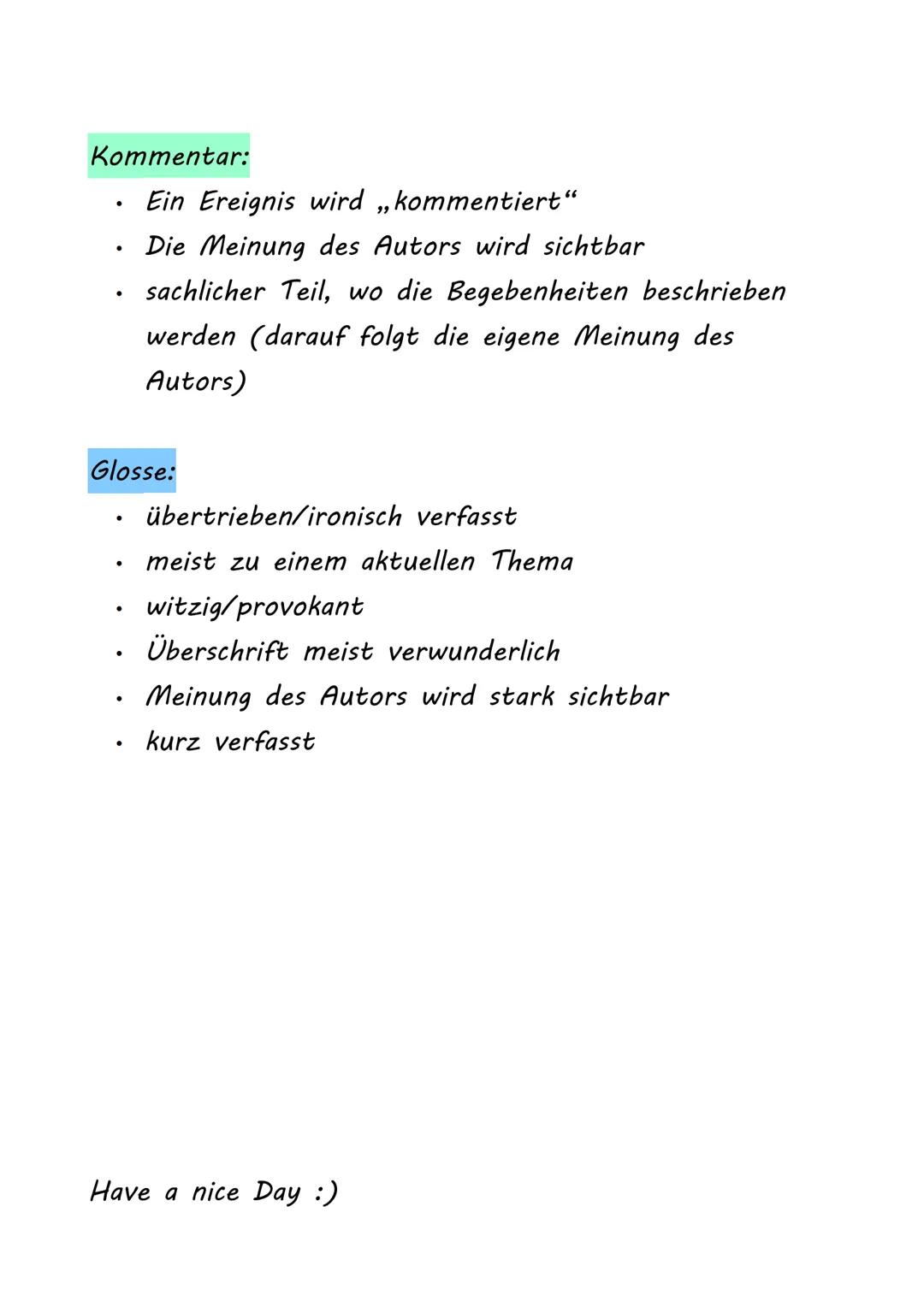 Journalistische Schreiben
und Formate
Journalistische Formate:

Nachricht:
*   Aussagen werden in indirekter Rede wiedergegeben
-Direkte Red