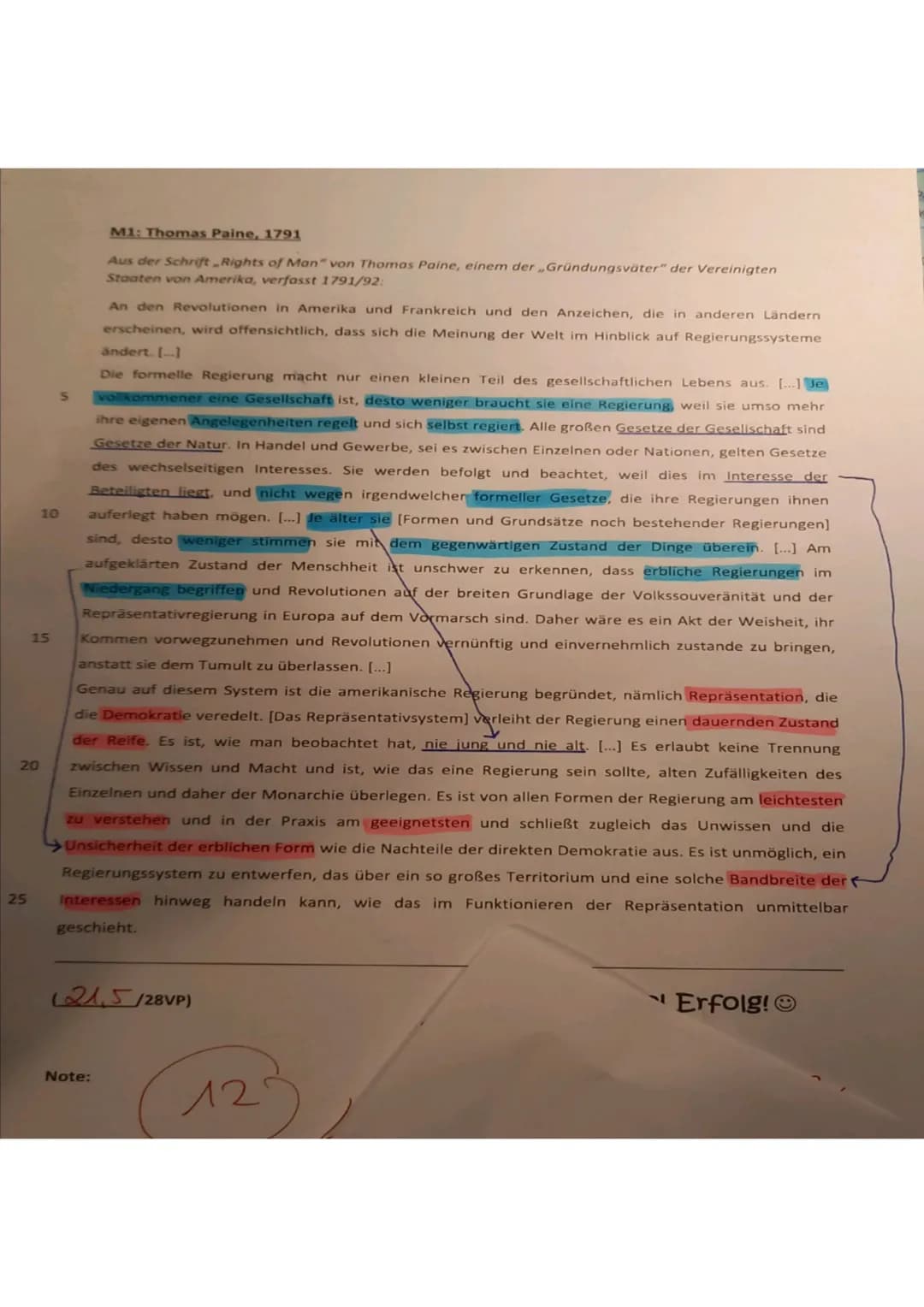 J1/1
1.) Begriffsdefinition:
2.) Quellenanalyse:
Geschichte 2-stündig
Klassenarbeit Nr. 1
AMERIKANISCHE REVOLUTION
(3,5/4VP)
→ Erkläre in we