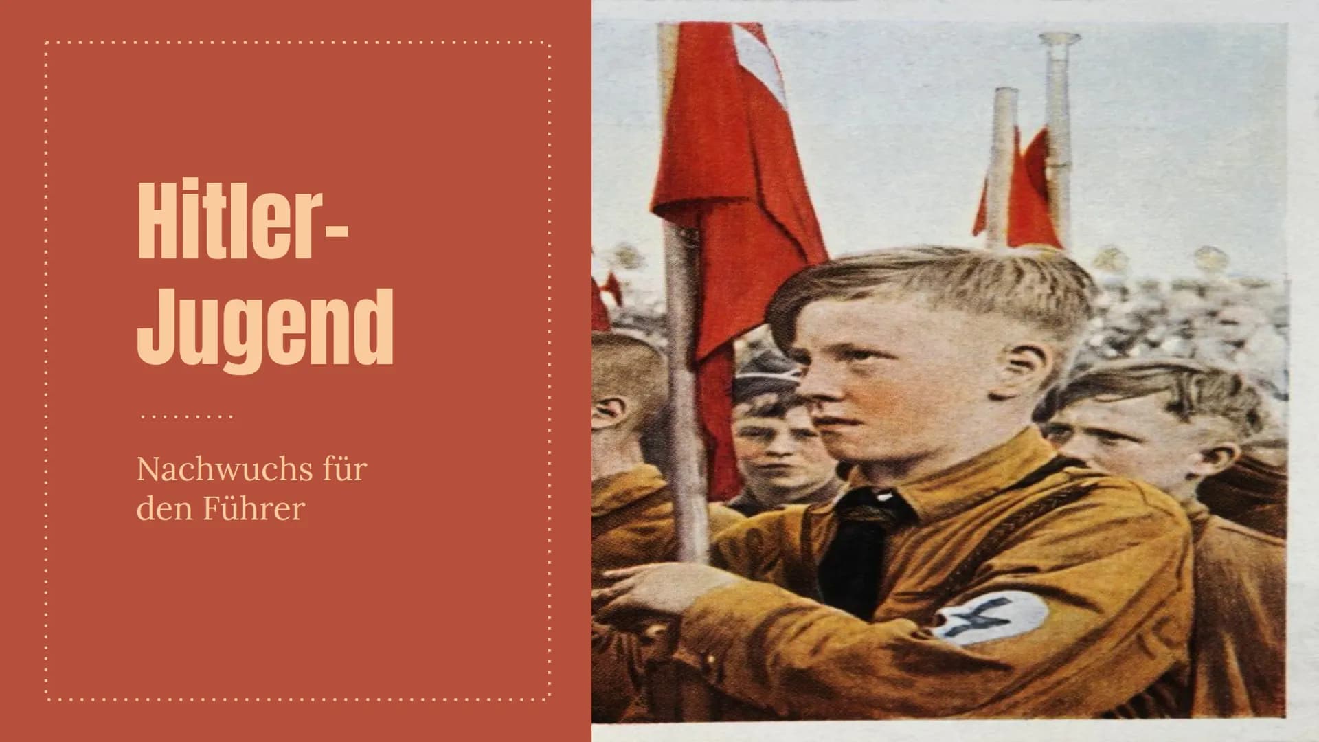 GFS Handout von Tam Doan Nguyen
HITLERJUGEND
14. OKTOBER 2020 / Frankenlandschule / WG 13-2 / GGK / Herr Winkler
IDEOLOGIE IM NATIONALSOZIAL