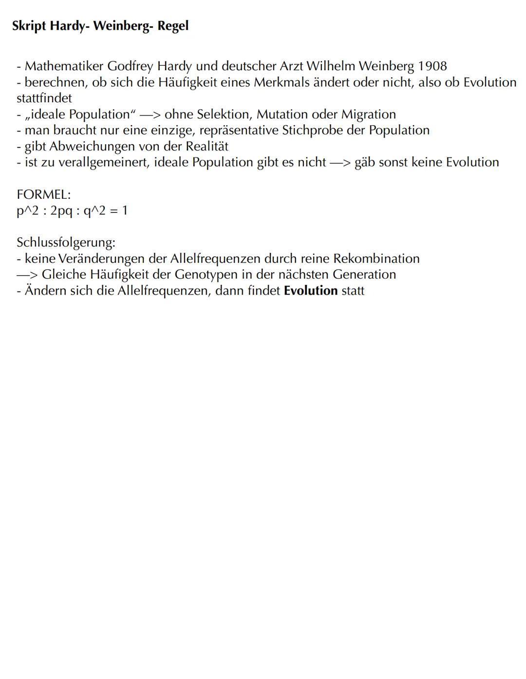 Com
EVOLUTION Skript Evolution - Veränderung und Vielfalt
Veränderung in kleinen und großen Schritten
- Evolution bedeutet Entwicklung
- Phä