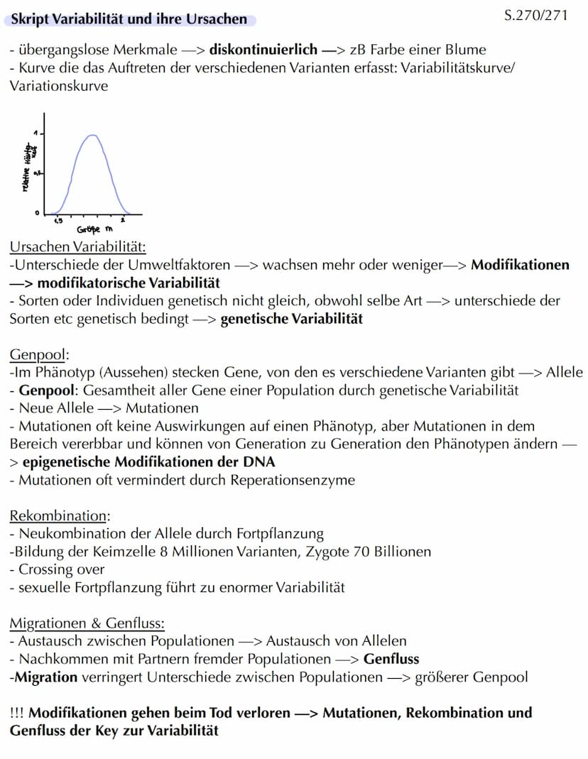 Com
EVOLUTION Skript Evolution - Veränderung und Vielfalt
Veränderung in kleinen und großen Schritten
- Evolution bedeutet Entwicklung
- Phä