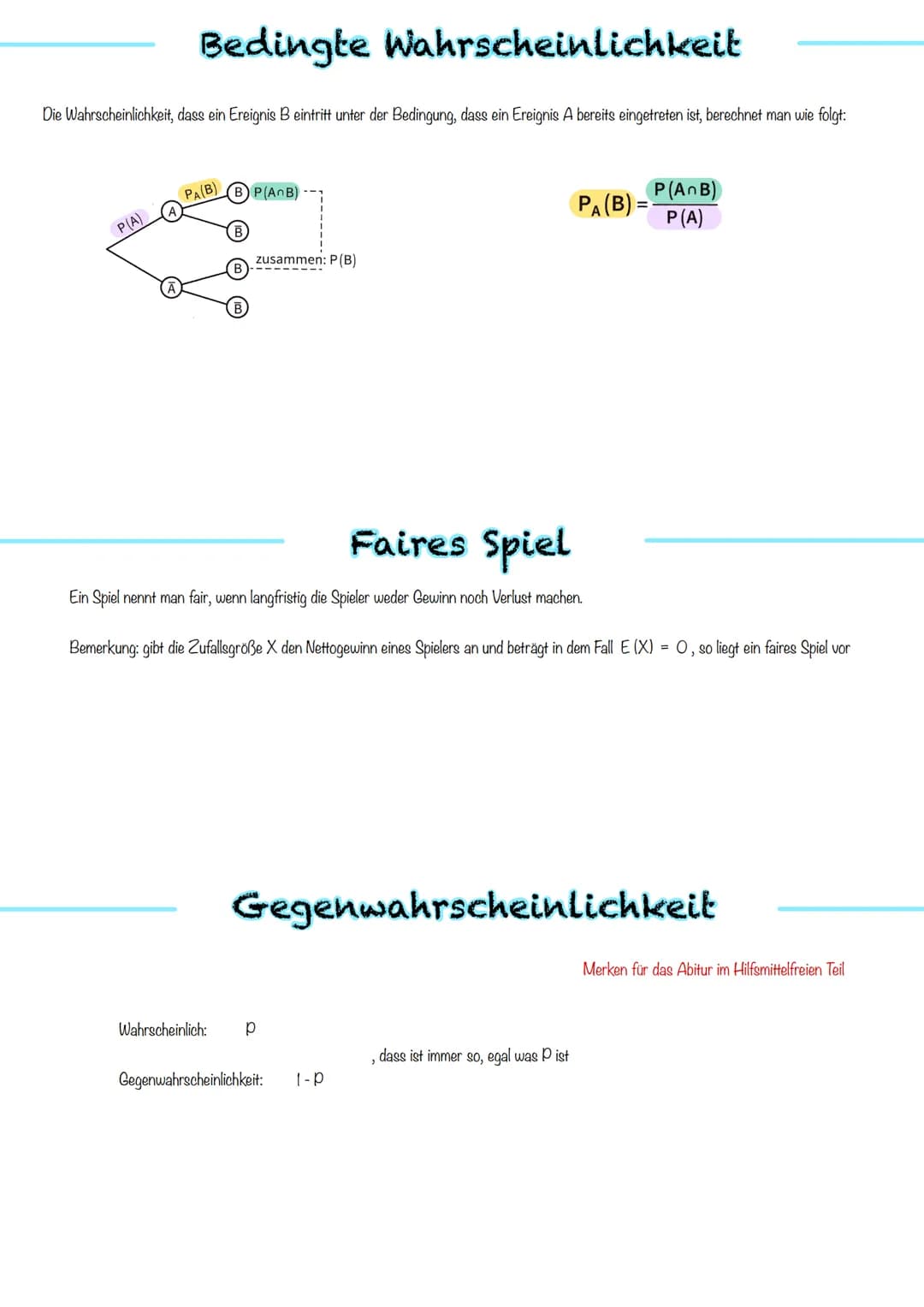 S:
Wahrscheinlich-
keitsrechnung Wahrscheinlichkeitsregeln
Mehrstufiger Zufallsversuch
Ein Zufallsversuch kann aus mehreren Stufen bestehen.