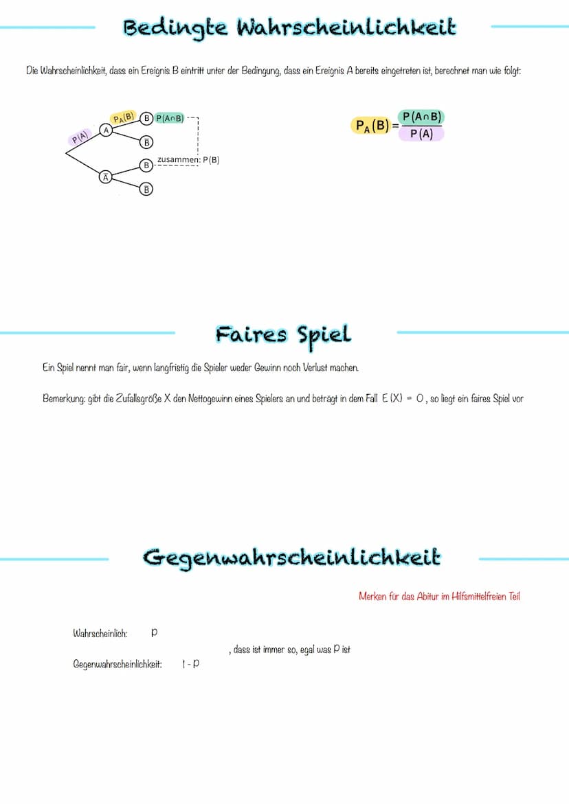 S:
Wahrscheinlich-
keitsrechnung Wahrscheinlichkeitsregeln
Mehrstufiger Zufallsversuch
Ein Zufallsversuch kann aus mehreren Stufen bestehen.