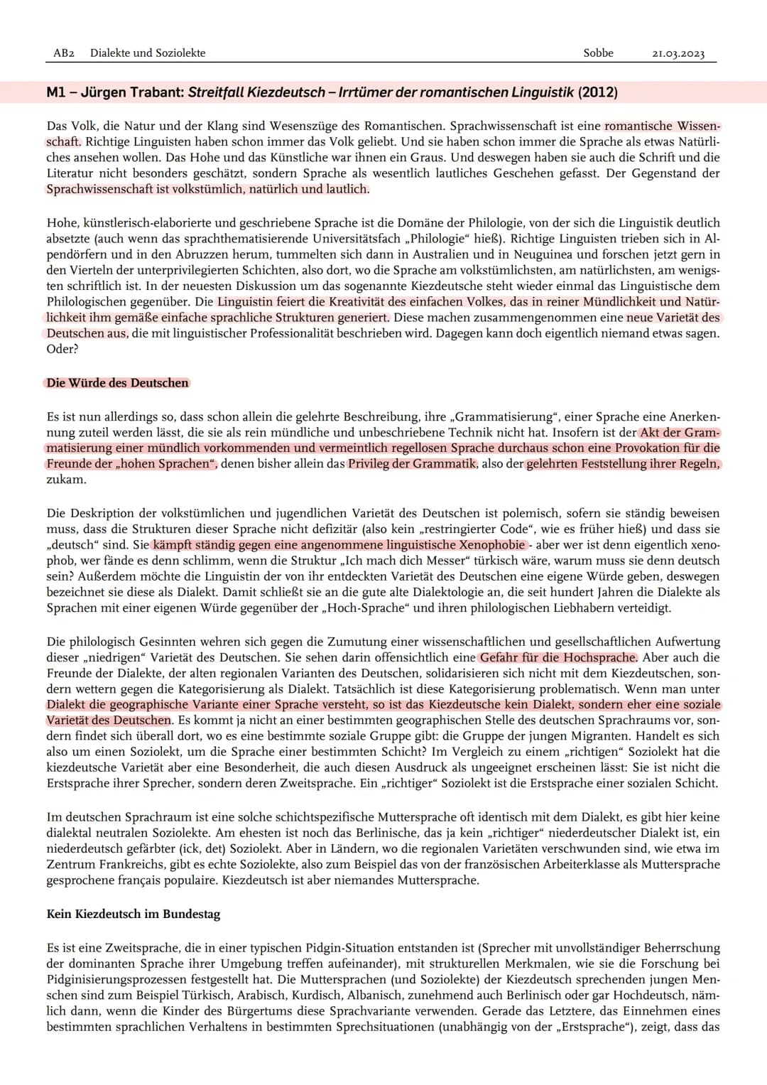 Aufgabe: Recherchiere die Begriffe und trage eine kurze Definition, ggf. mit einem Beispiel, ein.
Standardsprache/ Die Standardsprache oder 