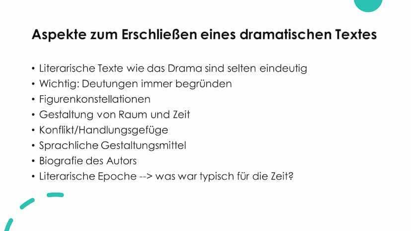 Was ist ein
Drama? altgriechischen Wort "Dráma" = Handlung
Grundsätzlich darauf ausgerichtet auf einer Bühne präsentiert zu
werden
Regieanwe