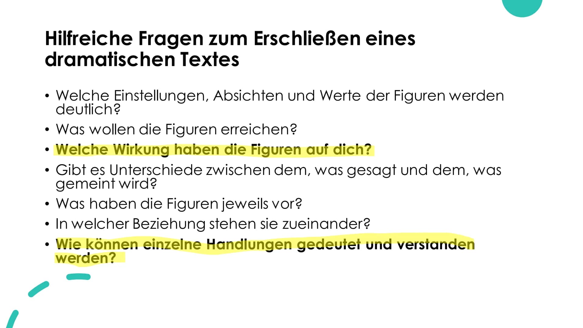 Was ist ein
Drama? altgriechischen Wort "Dráma" = Handlung
Grundsätzlich darauf ausgerichtet auf einer Bühne präsentiert zu
werden
Regieanwe