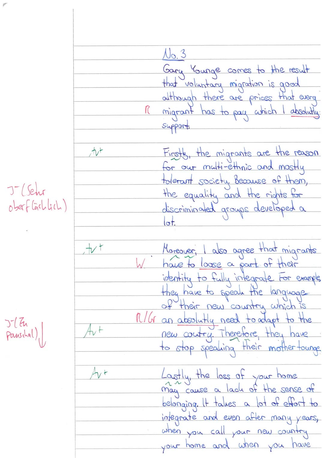 Name: Patrizia Valk
Material:
English exam no. 1 (course EN12.1)
Extract from: Gary Younge: "As Migrants we leave home in search for a futur