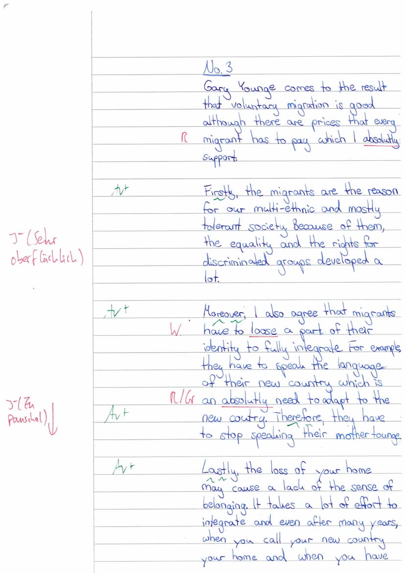 Name: Patrizia Valk
Material:
English exam no. 1 (course EN12.1)
Extract from: Gary Younge: "As Migrants we leave home in search for a futur