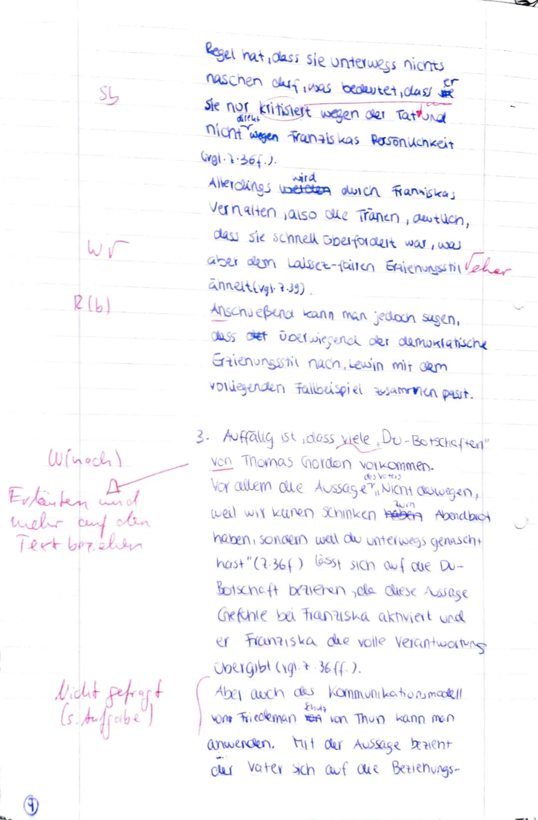 A
5
10
15
20
25
30
35
40
Pädagogikklausur, EF, G3,
11.12.2018
,,Franziska kauft ein"
Franziska wird von den Eltern zum Metzger und zum Brief