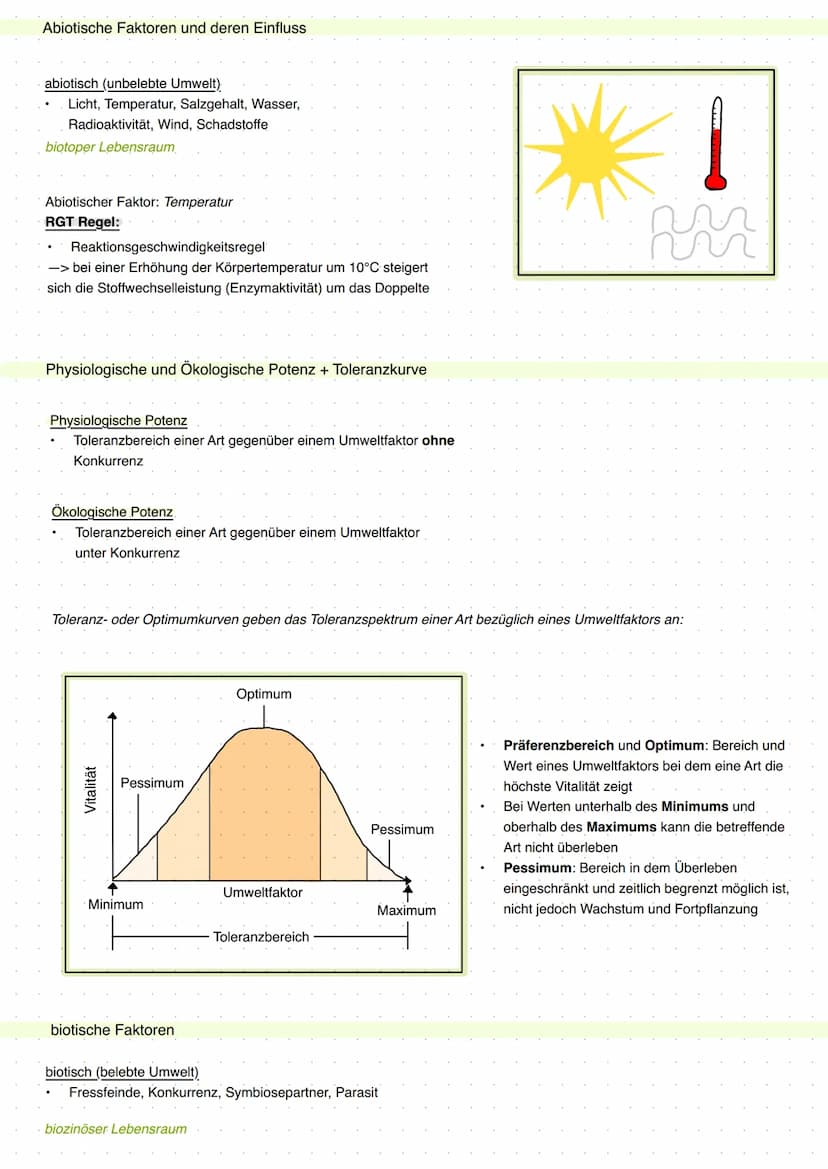 20 Abiotische Faktoren und deren Einfluss
abiotisch (unbelebte Umwelt)
Licht, Temperatur, Salzgehalt, Wasser,
Radioaktivität, Wind, Schadsto