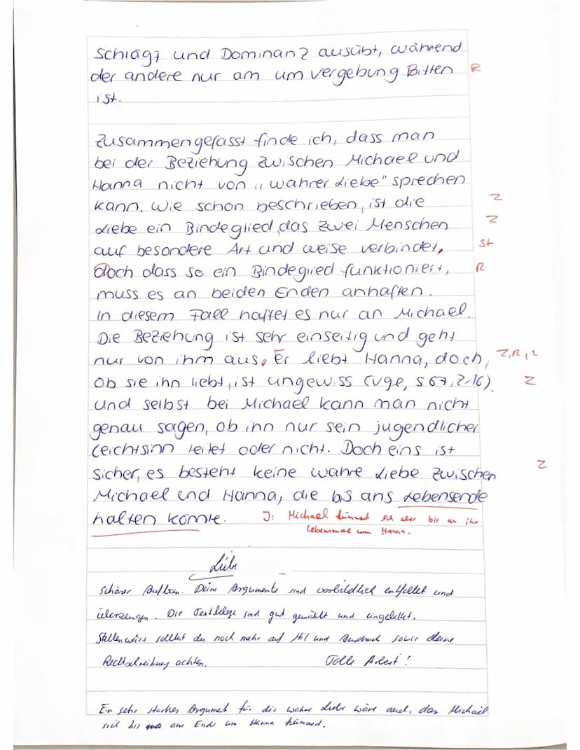 Name
Vorname:
Punktzahl max.: Punktzahl erreicht:
St: wide. -
sprücklich,
Klasse/Kurs: Fach:
Deutsch 10b
J
Note: Ide Ø:
4,5
★
11
Erörterung 