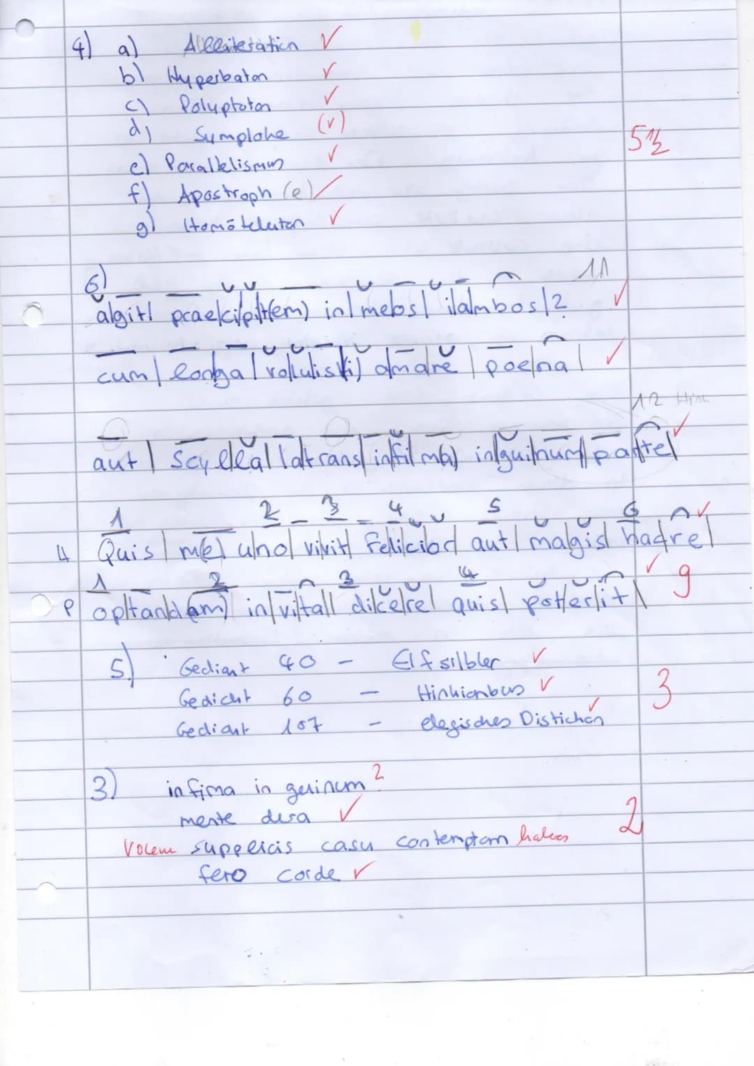 Kurs Latein (5stündig)
Kursarbeit 2 11/1: Interpretation
Catull carmen 40
Quaenam te mala mens, miselle Rufe,
agit praecipitem in meos iambo