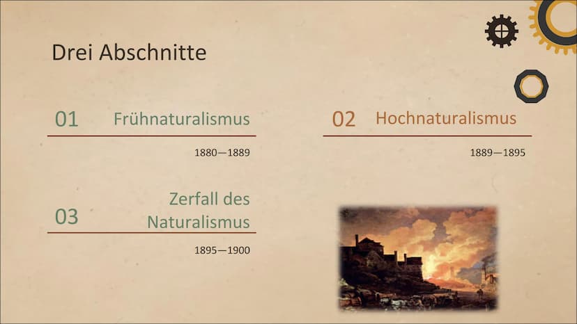 A
MUND
O
CHIND
NATURALISMUS
Epoche
Nafije Velia
BS+ 12 Definition
Der Naturalismus befasst sich in Literatur und
DIO
Theater mit Gesellschaf