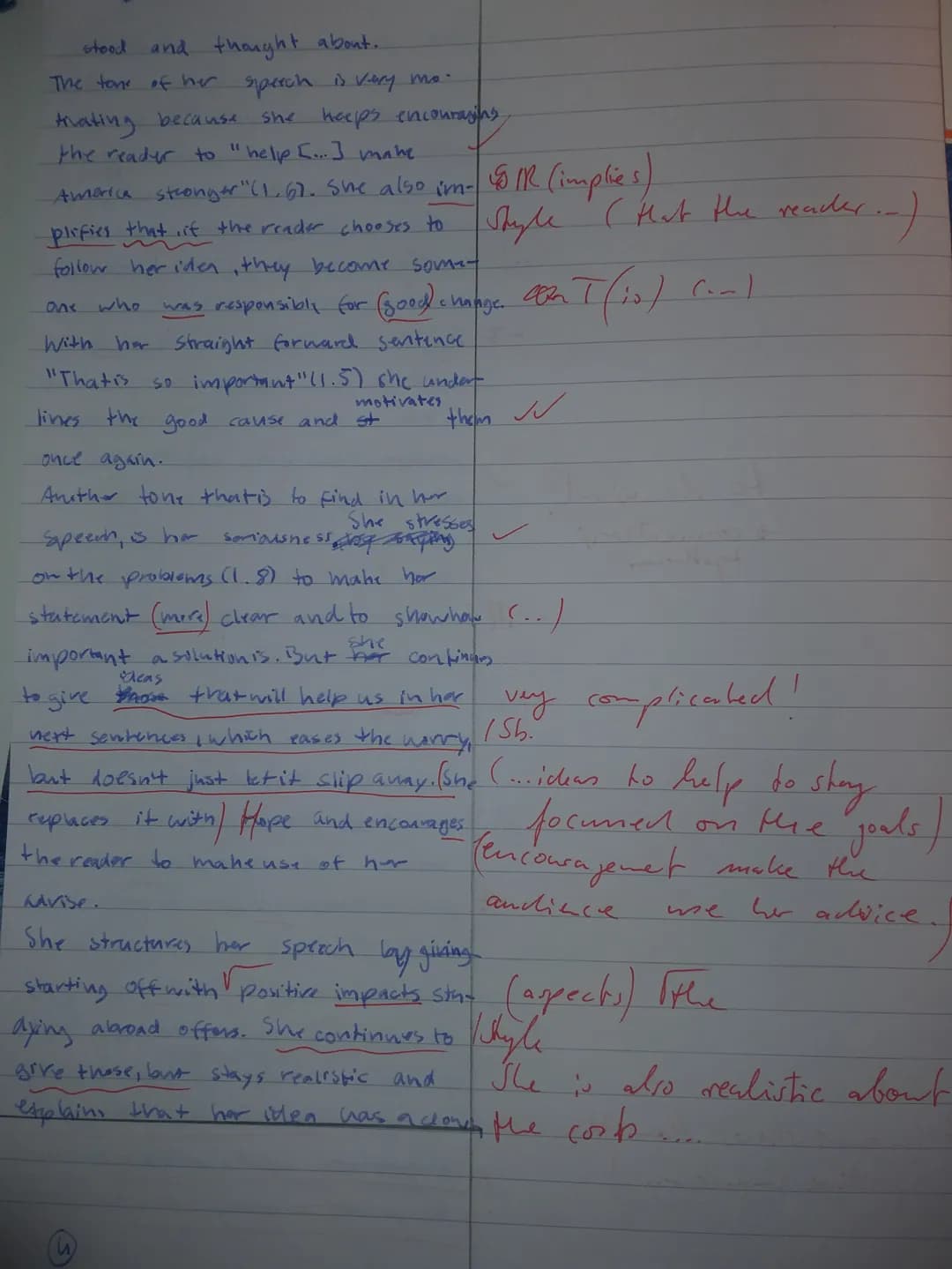 Englisch EF G4
SJ
1. Outline the reasons Michelle Obama gives for and against studying abroad.
(Comprehension) (8 Punkte)
2. Analyse how Mic