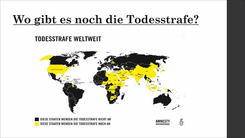 Todesstrafe
Eine Präsentation von Liana Neumann Gliederung
I. Welche Todesstrafen gibt es?
II. Gründe einer Todesstrafe
III. Wo gibt es noch