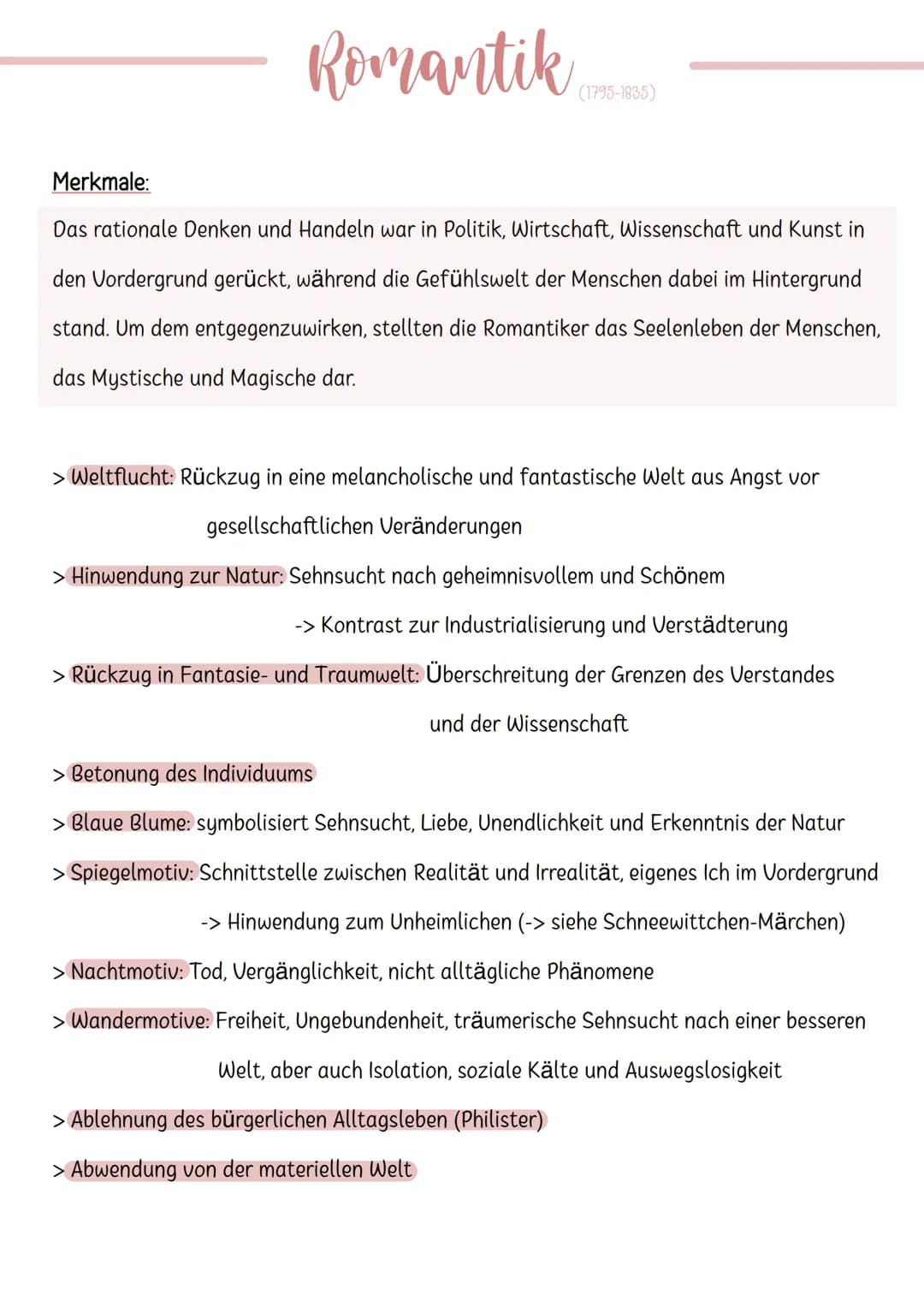 Aufklärung
(1720-1800)
Klassik
(1786-1832)
Sturm und Drang
(1765-1786)
Romantik
Vormärz
(1830-1848)
Romantik
(1795-1840)
(1795-1840)
Natural