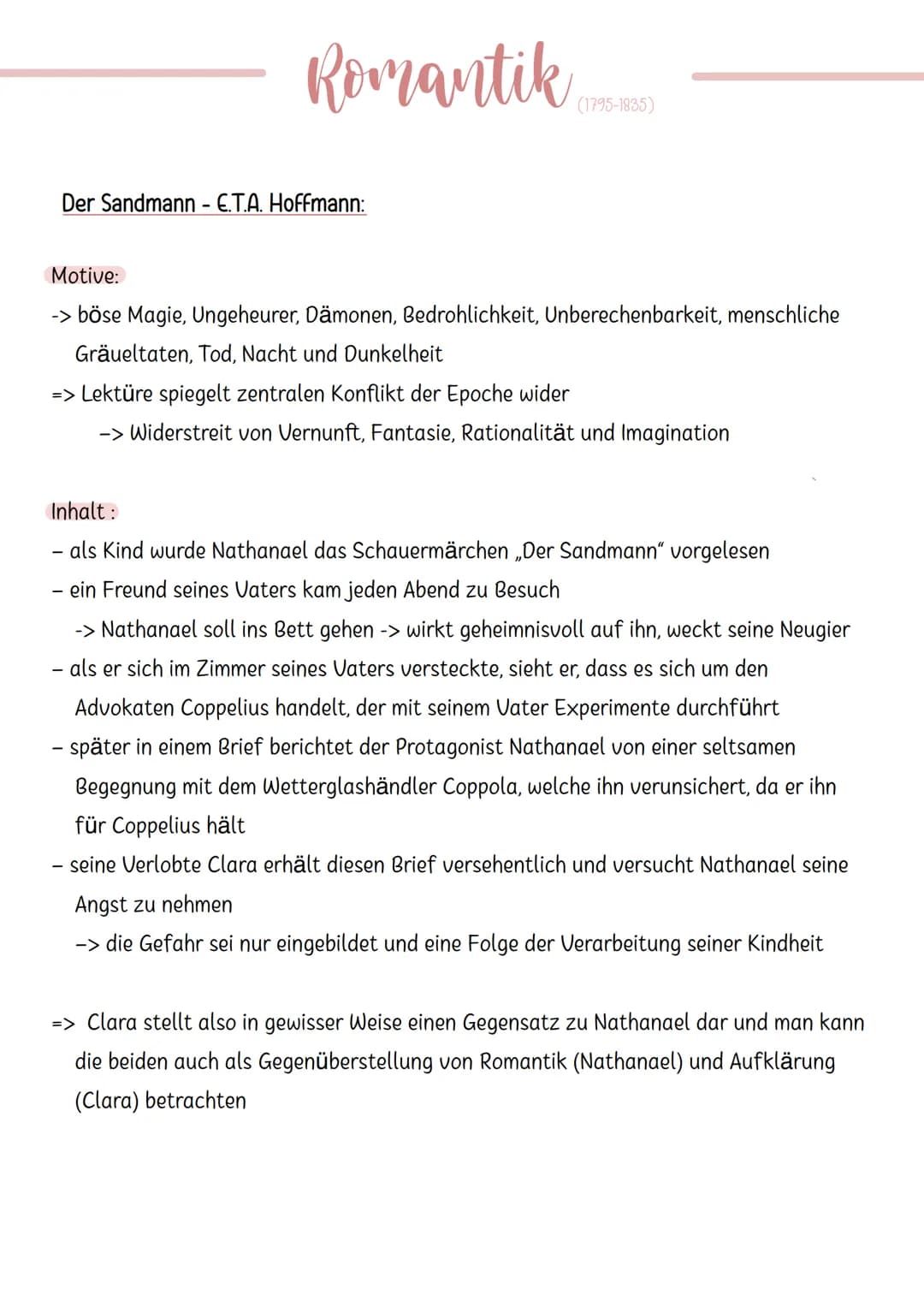 Aufklärung
(1720-1800)
Klassik
(1786-1832)
Sturm und Drang
(1765-1786)
Romantik
Vormärz
(1830-1848)
Romantik
(1795-1840)
(1795-1840)
Natural