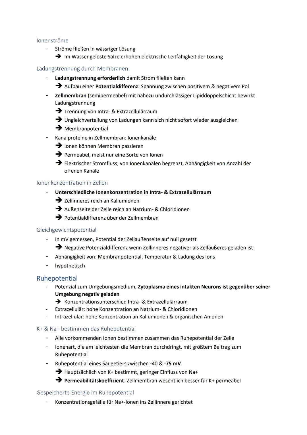 Neuronale Informationsverarbeitung
Neuron als Grundelement der Nervenzellen
Kleinster & wichtigster Baustein des Nervensystems
Dienen der In