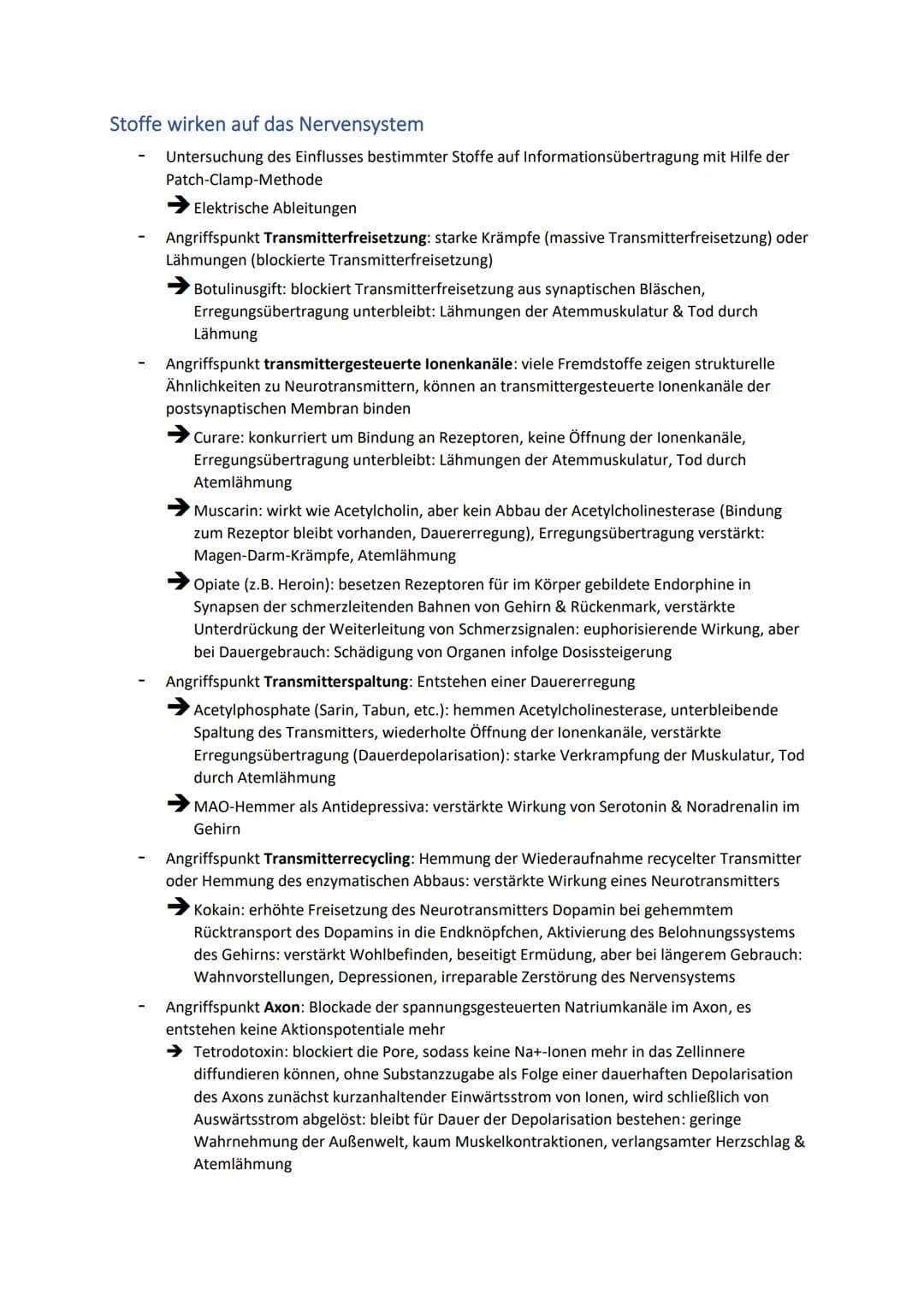 Neuronale Informationsverarbeitung
Neuron als Grundelement der Nervenzellen
Kleinster & wichtigster Baustein des Nervensystems
Dienen der In