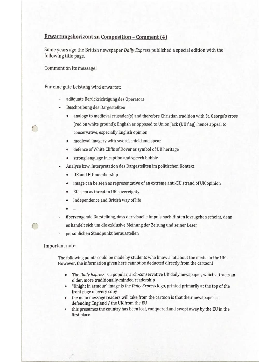 Englisch Abitur 2022
Skills: Analyse
Discuss
Comment
Cartoon Analysis
Creative Writing
Mediation
+Beispielaufgaben ANALYSE
A. Allg. Einleitu