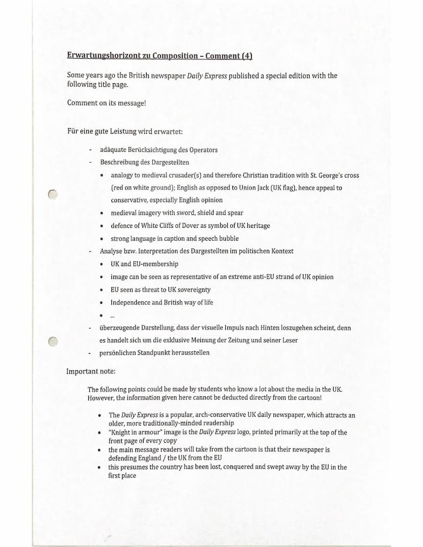 Englisch Abitur 2022
Skills: Analyse
Discuss
Comment
Cartoon Analysis
Creative Writing
Mediation
+Beispielaufgaben ANALYSE
A. Allg. Einleitu