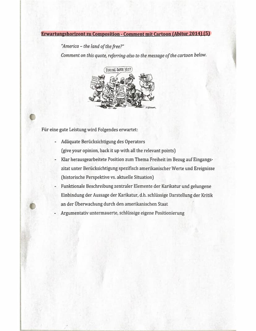 Englisch Abitur 2022
Skills: Analyse
Discuss
Comment
Cartoon Analysis
Creative Writing
Mediation
+Beispielaufgaben ANALYSE
A. Allg. Einleitu