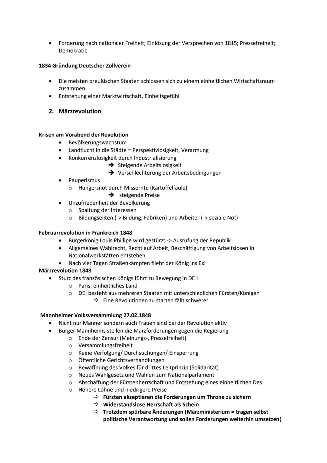 Geschichte ABI - 02.05.2023
Lernzettel Q1-Q3 von Alexa Chen Themenübersicht
Q1.1 Die deutsche Revolution von 1848/49 Markstein auf dem Weg z