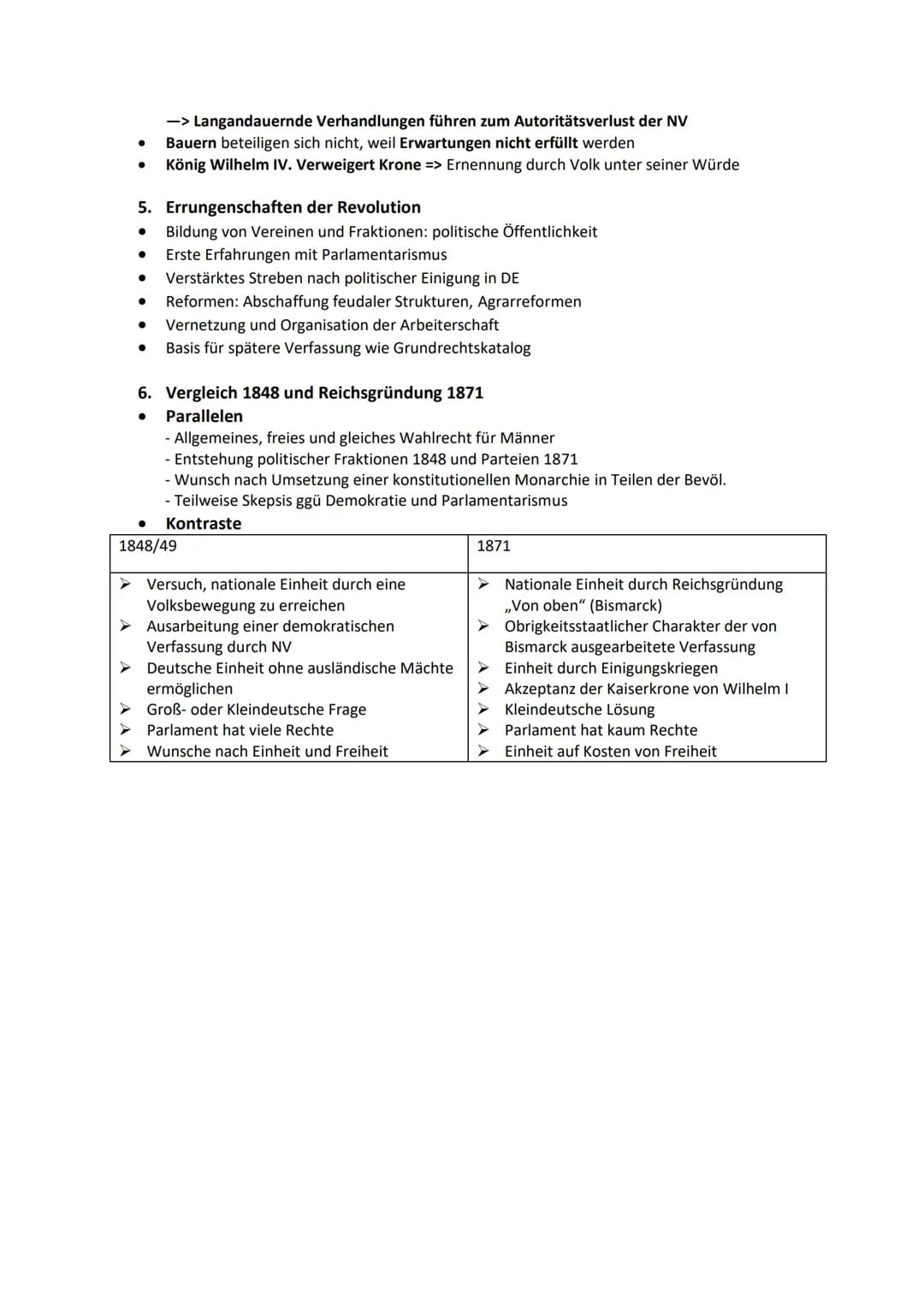 Geschichte ABI - 02.05.2023
Lernzettel Q1-Q3 von Alexa Chen Themenübersicht
Q1.1 Die deutsche Revolution von 1848/49 Markstein auf dem Weg z