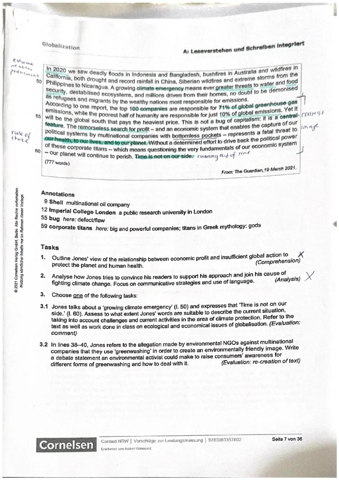 +
ээрлэн
tsunx
A: Leseverstehen und Schrelben integriert
Date:
Part A: Reading and Writing
complex sentences
The planet cannot survive our r