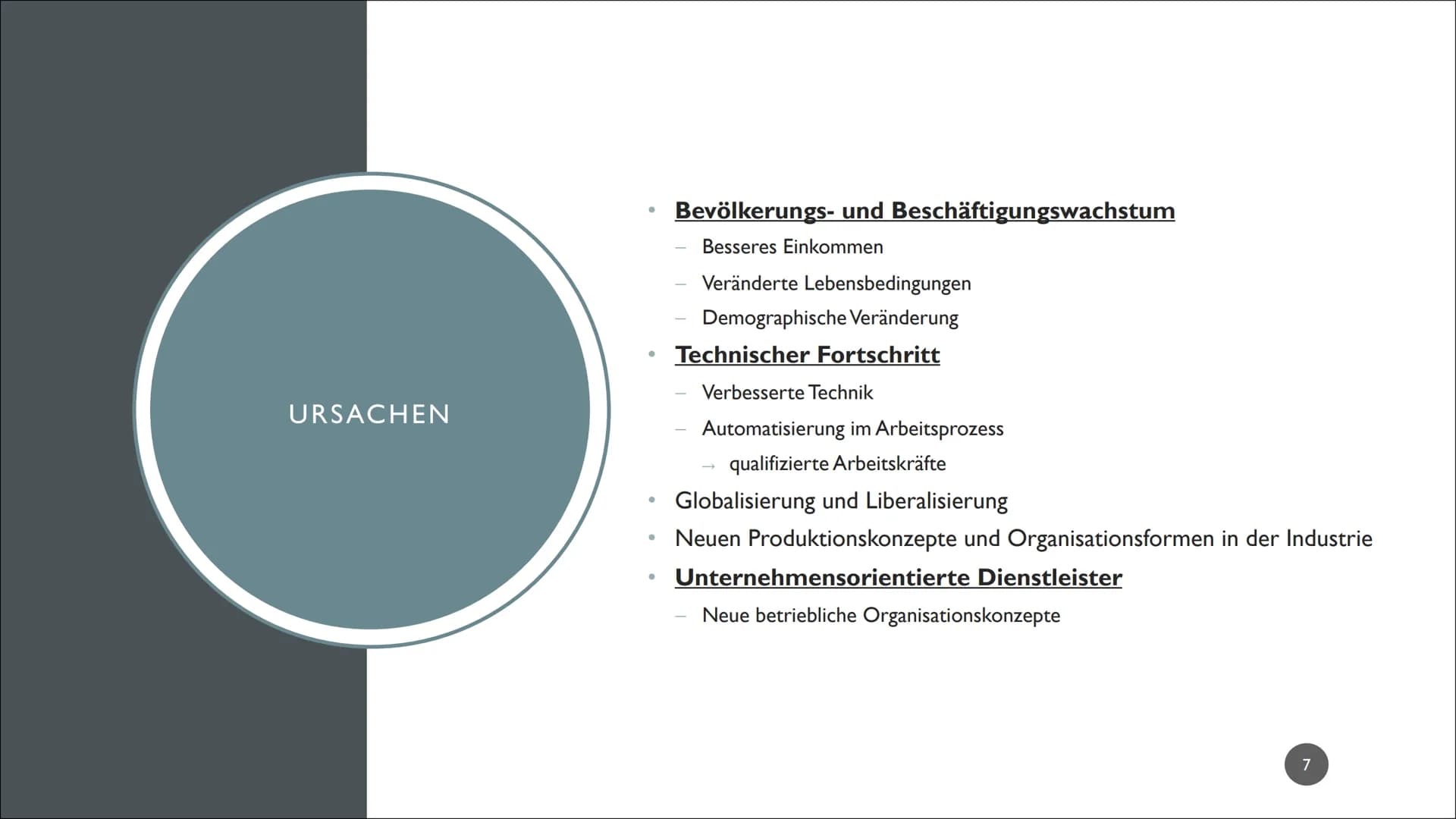 TERTIÄRISIERUNG GLIEDERUNG
1. Die Wirtschaftssektoren
2. Was sind Dienstleistungen?
3. Definition Tertiärisierung
4. Unterteilungen im Terti