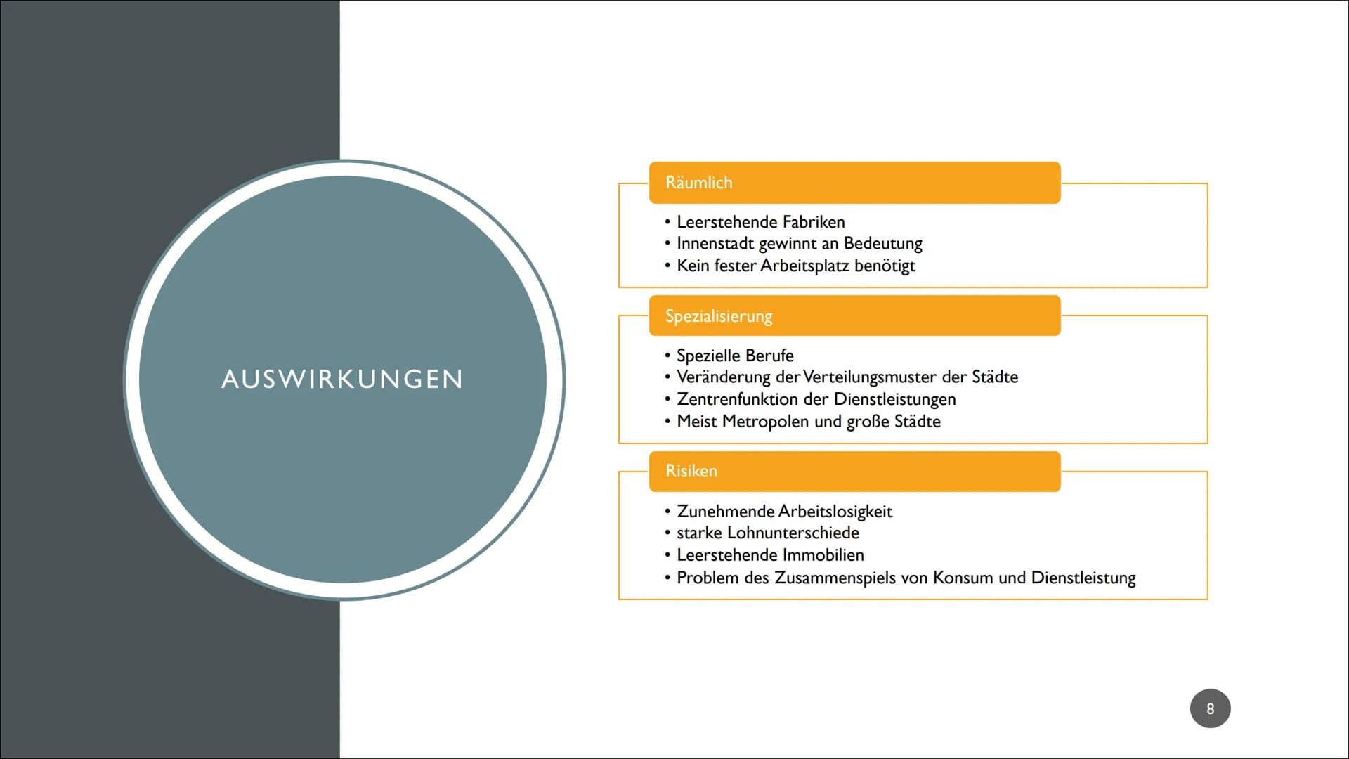 TERTIÄRISIERUNG GLIEDERUNG
1. Die Wirtschaftssektoren
2. Was sind Dienstleistungen?
3. Definition Tertiärisierung
4. Unterteilungen im Terti