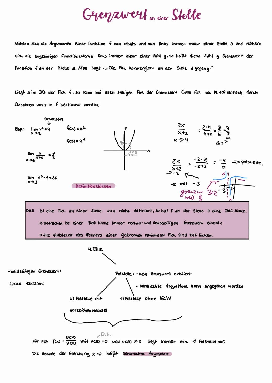 # Verhalten

von Funktionen im Unendlichen

Untersuchen sie folgene Fkt. auf ihr verhalten, wenn

a) x unendlich groß wird

b) x unendlich K