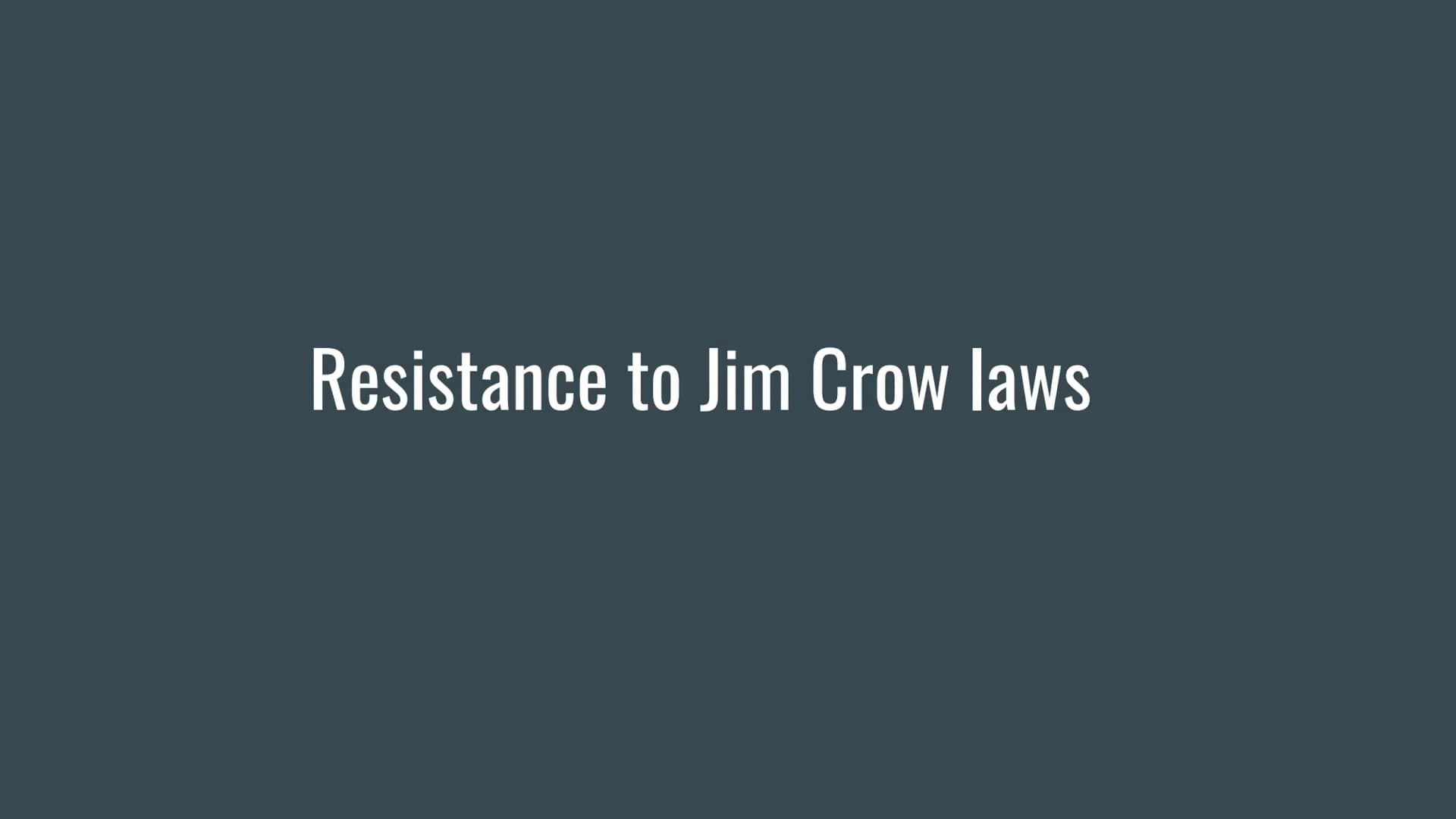 WHITE
COLORED
JIM CROW LAWS
THE LAWS THAT SEPERATED THE US Topics
History
What are the Jim Crow Laws
„Jim Crow"
Impact on African American
R