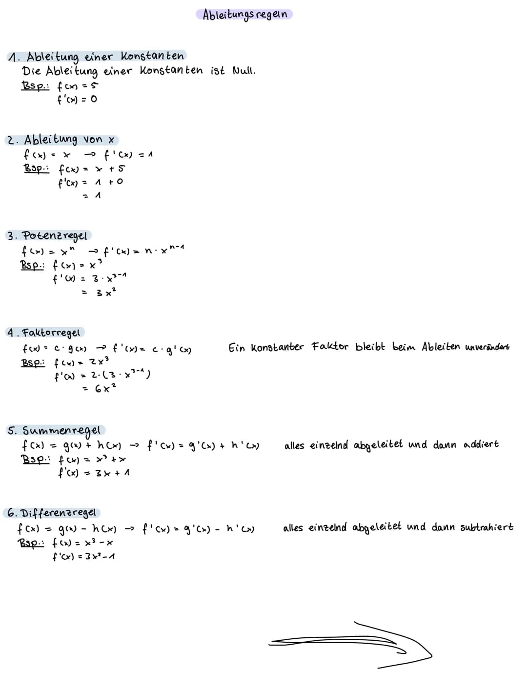 1. Definitionsbereich bestimmen
=> x = 0 (keine Null unterm Bruchstrich)
√x => x = 0 (keine negativen Zahlen unter der Wurzel)
Bsp.:
2x +3
+