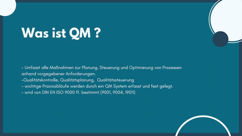 Qualitätsmanagement
Derya Bilge Agenda
1
2
3
4
5
6
7
Was ist das Qualitätsmanagement?
Zertifzierung
Die Ziele des QM
Der PDCA-Zyklus
Funktio